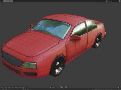 Low Poly Car - Free Sample  Free low-poly 3D model