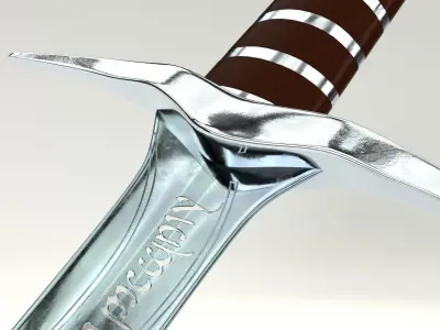 Sting  Bilbo  Sword 3D PBR model  Low-poly 3D model