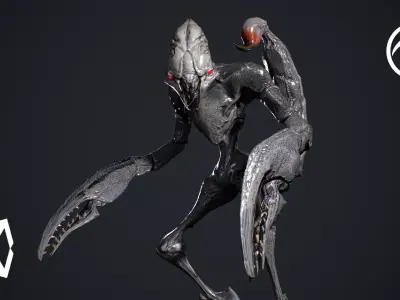 Scorpion Creature Low-poly 3D model
