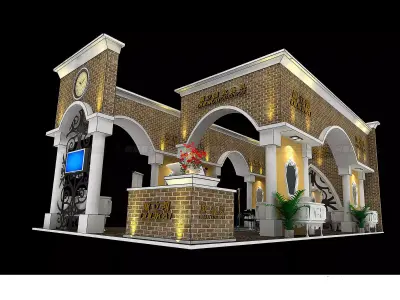 Exhibition - Area - 6X16-3DMAX2009-019 3D model