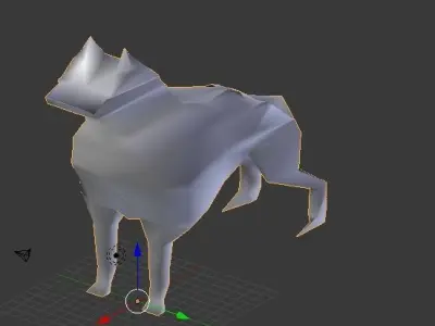 Dog Wolf 1st Model Free 3D model
