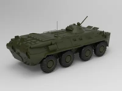 BTR-80 armoured personnel carrier 3D model