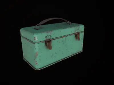 Old Toolbox Low-poly 3D model purchase