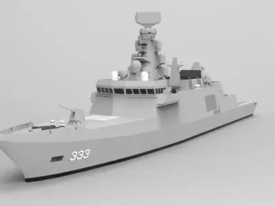Istanbul-class frigate for Indonesian Navy  3D print model