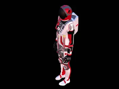 Astronaut Spacesuit Japan 3D model