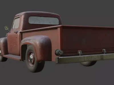 Pickup Truck 3D Model 3D model