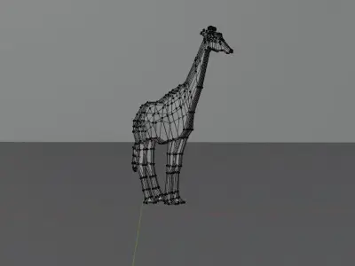Giraffe Low Poly Low-poly 3D model