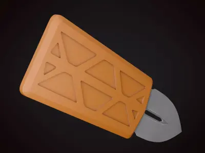 Knife 2 C Low-poly 3D model