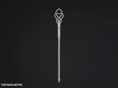 Wooden Staff 3D model