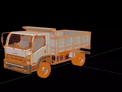 Isuzu FVZ Dump Truck 3D model