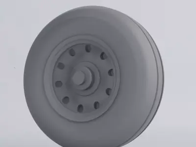 Aircraft Wheels - Landing Gear 3D print model