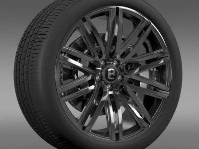 Bentley Continental GT Speed 2014 wheel  3D model