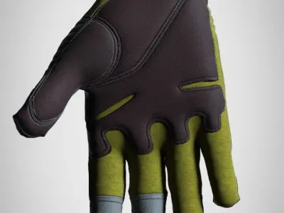 Military glove Clo 3d 3D model