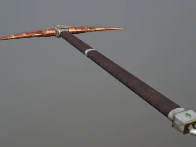 Pickaxe - Orichalcum Low-poly 3D model
