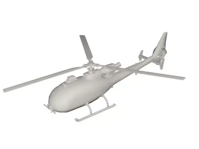 Helicopter 3D model 2