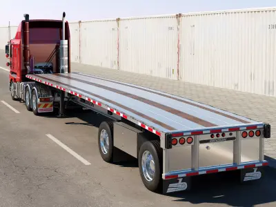 Kenworth K200 Flatbed 3D model