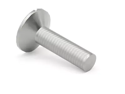 Slotted Machine Screw - Game-Ready Low-Poly Low-poly 3D model