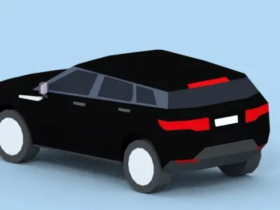 low poly car free Free low-poly 3D model
