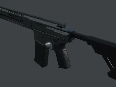 SIG MCX Virtus Low-poly 3D model