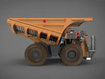 heavy mining truck 3D model