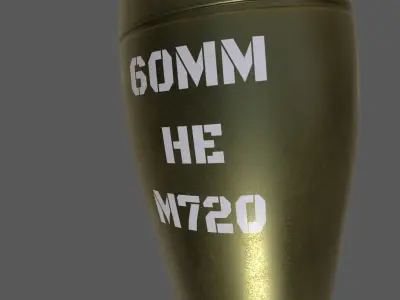 Mortar Shell 3D model