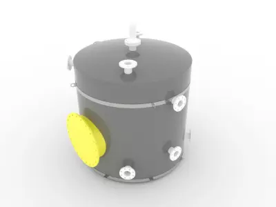 Estanque FRP 3D model