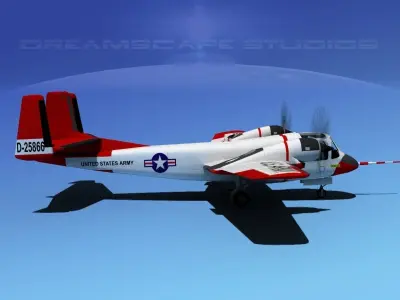Grumman OV-1D Mohawk V05 3D model