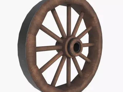 nova wood wheel Free 3D model