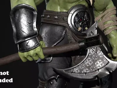 Game Ready Axe Free low-poly 3D model