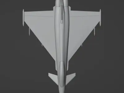 Eurofighter Typhoon EF2000 Single Seat Free 3D model