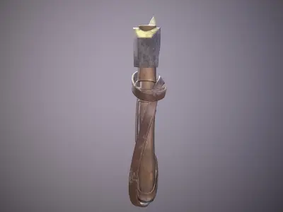 medieval axe Free low-poly 3D model