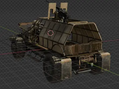 Sci fi vehicle 2 3D model
