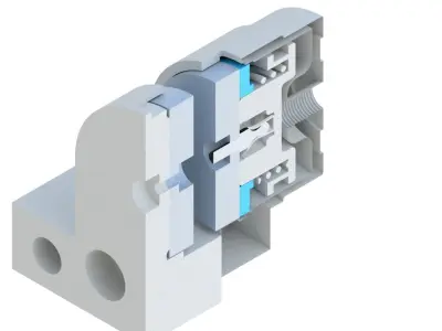 PNEUMATIC MODULAR DISC BRAKE 3D model