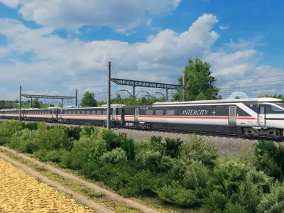 British Rail Class 800 - Fictional Swallow Livery Low-poly 3D model