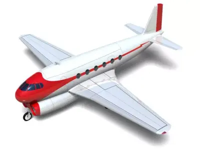 Fokker F26 3D model