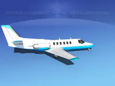 Cessna C550 Citation II V02 3D model