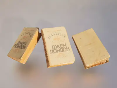 Old Soviet Book - Jack London Collection Low-poly 3D model