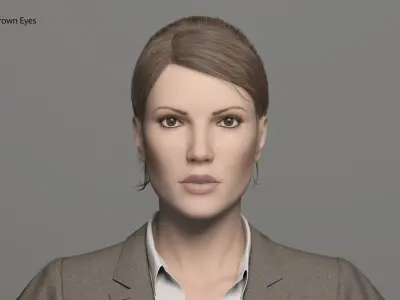 Realistic Woman 3D model purchase 3D model