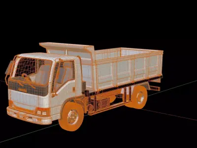 Isuzu NKR Dump Truck 3D model