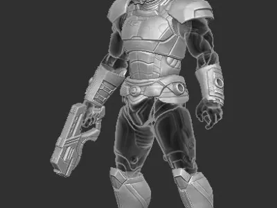Commander Shepard Mass Effect Kit for Cosmic Legions 3D print model