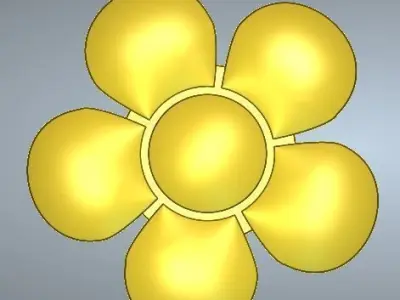 3d flower model 3D model