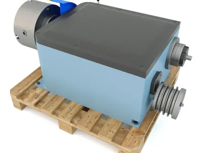 Turning machine tool - Headstock patron spare part 3D model