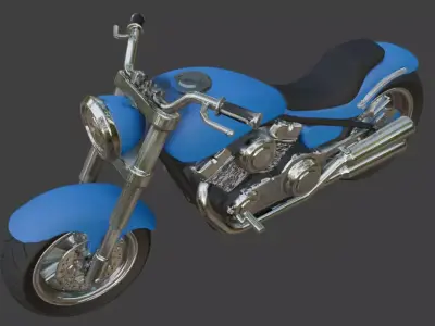 Motorcycle 3D Model 3D model purchase