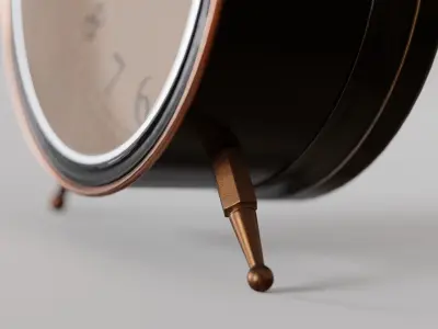 Old Alarm Clock 3d Model 3D model