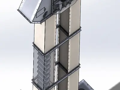 Bucket Elevator 150t 3D model