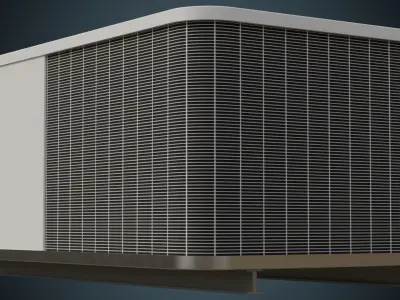 Rooftop AC Unit 3A Low-poly 3D model