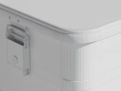 Aluminum Container 002 S 3D model