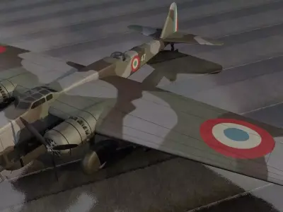 Amiot 143M 3D model