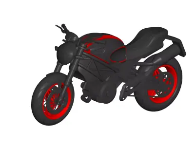 DUCATI MONSTER 796 3D model purchase