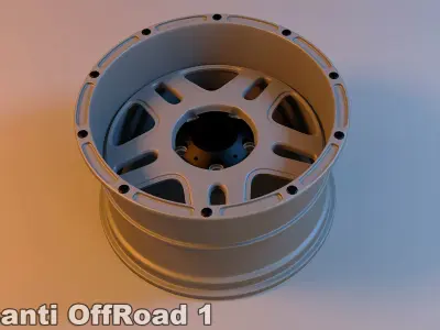 Car Rim-Wheel pack Low-poly 3D model